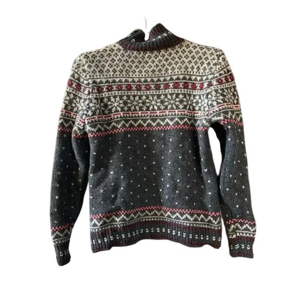 Ralph Lauren Vintage Wool Ski Sweater Fair Isle Graphic - Picture 3 of 4
